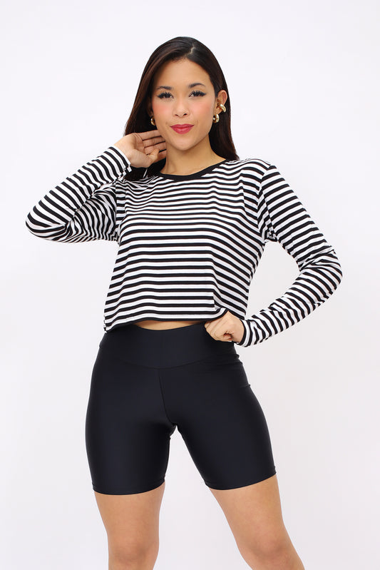 Crop M/L Rayas