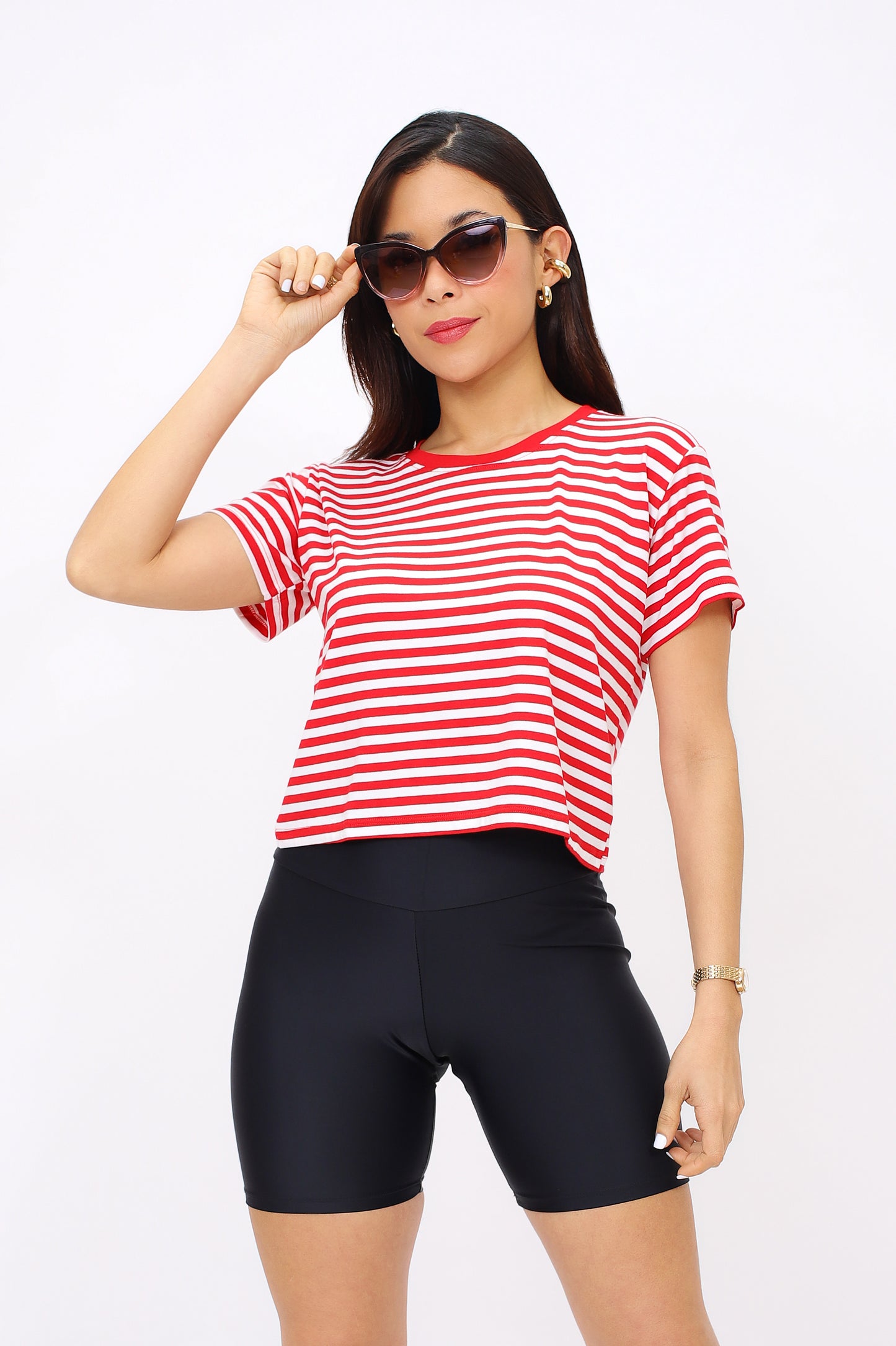 Crop Pegado Rayas
